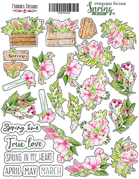 Набор стикеров из коллекции "Spring Blossom"