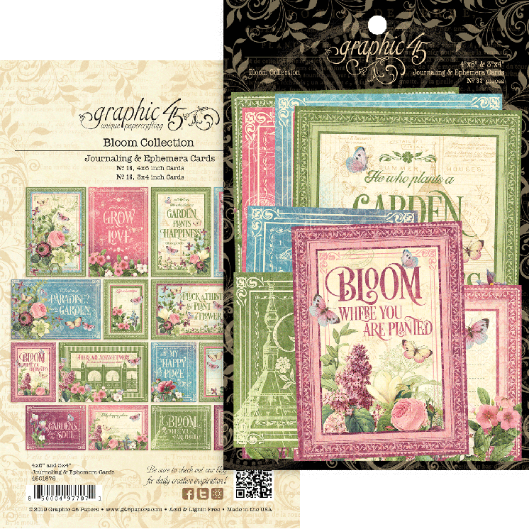 Изображение Набор карточек из коллекции "Bloom" 16 штук от магазина ScrapMan.ru Набор карточек из коллекции "Bloom" 16 штук от магазина ScrapMan.ru