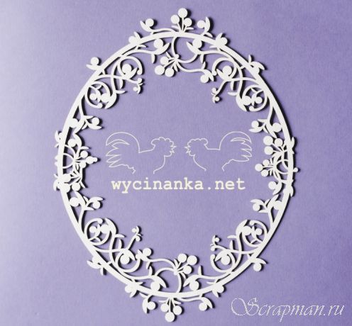 Чипборд "Рамка с ягодками" большая