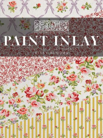 PAINT INLAY Ditsy Blooms 12×16 PAD IOD