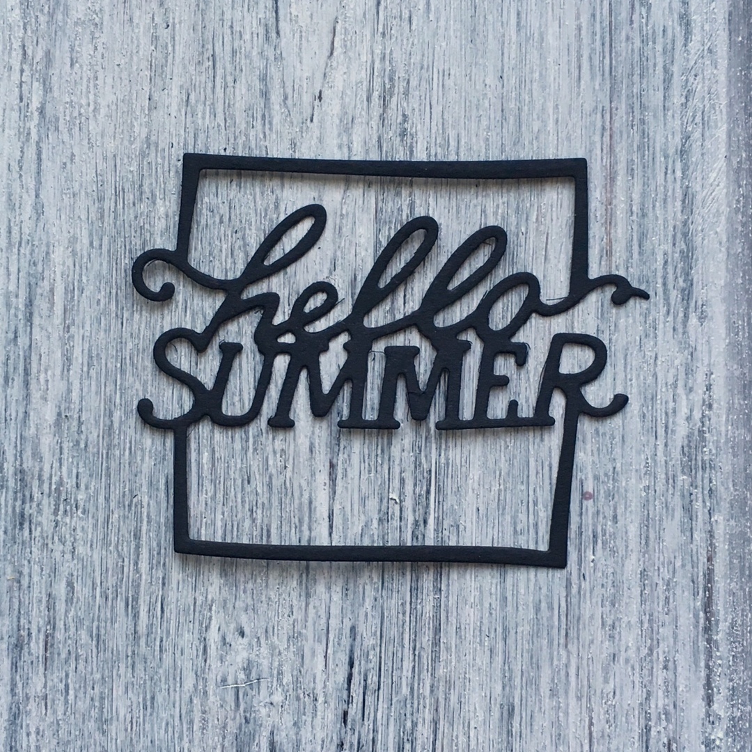 Нож надпись Hello Summer от ArtScrap