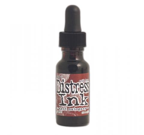 Заправка для штемпельной подушечки Distress Ink Состаренное красное дерево "Aged Mahogany" от Ranger
