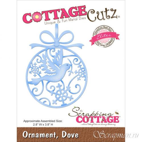 Нож для вырубки Dove Ornament от Cottage Cutz