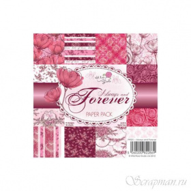 Набор бумаги для открыток "Always & Forever" 12 листов
