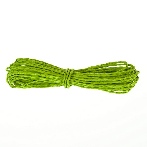 Шнур бумажный крученый, светло-зеленый, 5 м.
