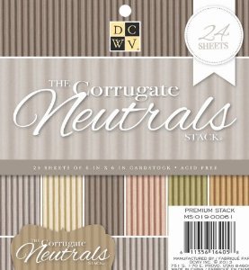 Набор бумаги "Hanging Corrugate Neutrals" 12 листов