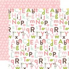 Бумага "Alphabet Antics" из коллекции "Bundle Of Joy"