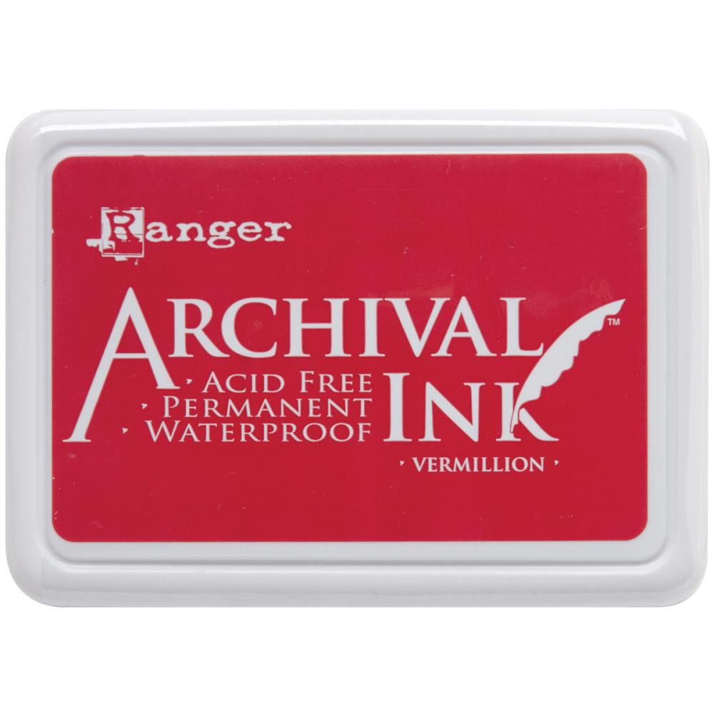 Штемпельная подушечка "Vermillion" Archival Ink от Ranger