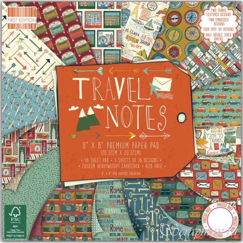 Набор бумаги "Travel Notes" 16 листов