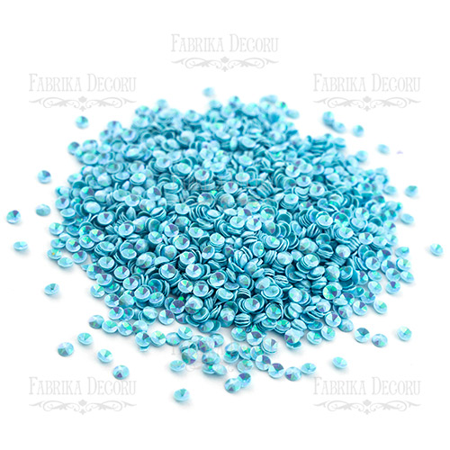 Набор пайеток Голубые кружочки