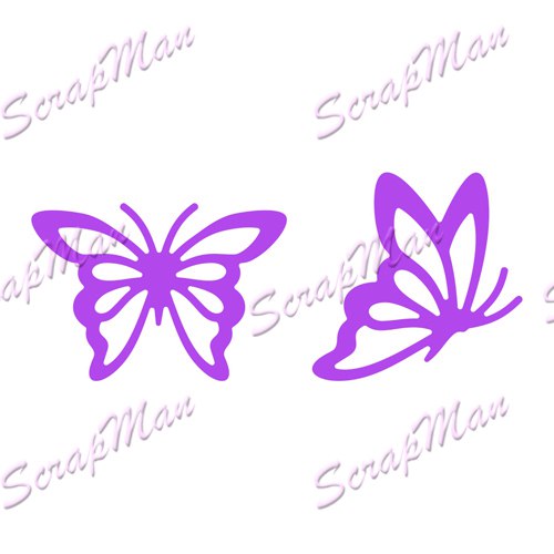 Набор ножей для вырубки "Бабочки-2" ScrapMan