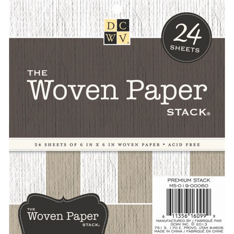 Набор бумаги "Woven Paper" 12 листов