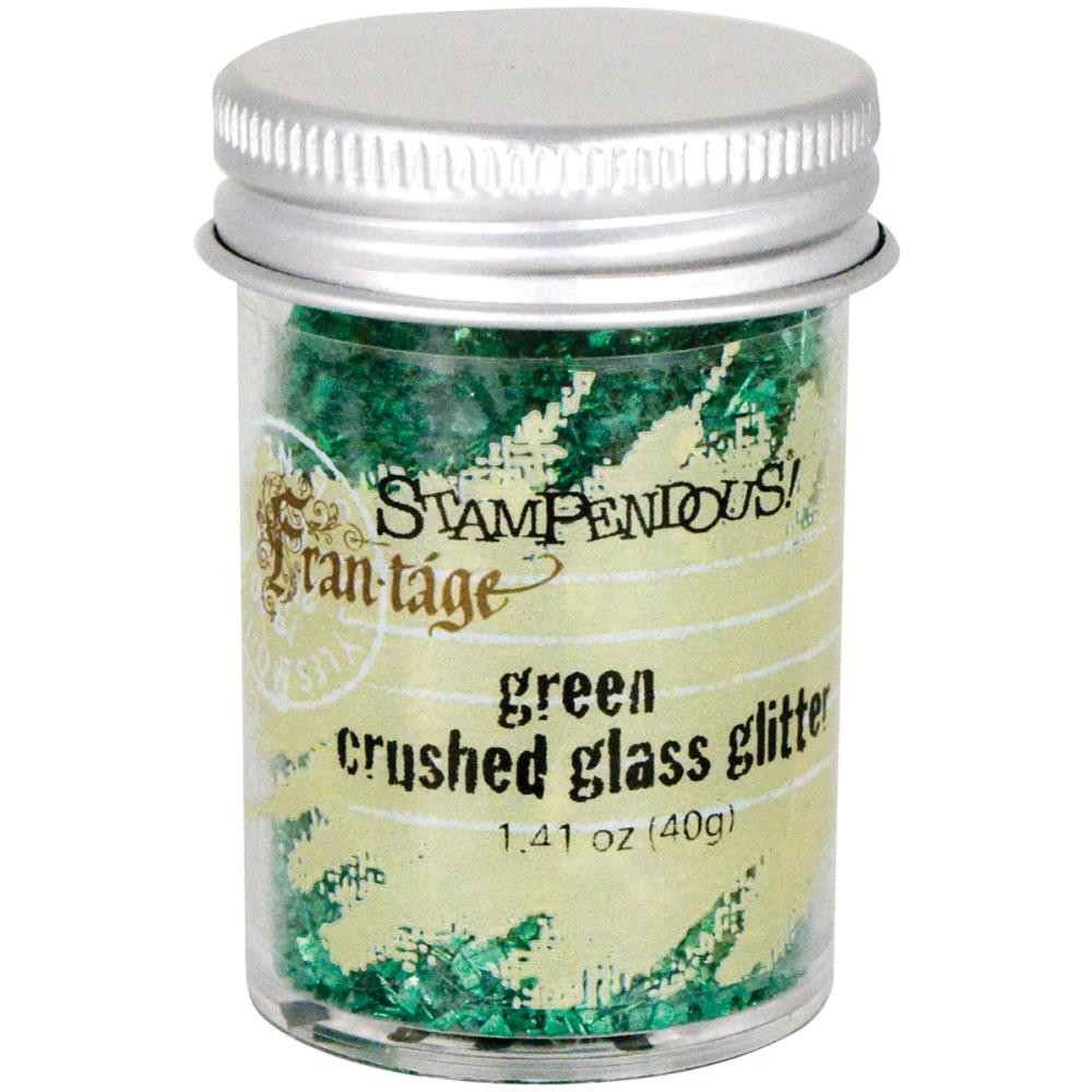 Стеклянный глиттер Frantage Crushed Glass "Green" Stampendous