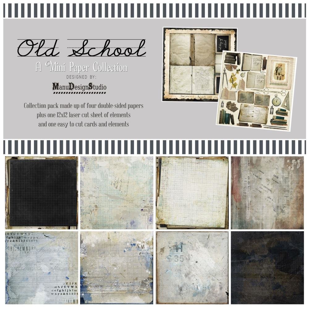 Набор бумаги 30*30см из коллекции "Old School"  от магазина ScrapMan.ru