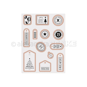 Папка для тиснения со встроенными ножами "X-mas Wishes" 13 штук от Alexandra Renke