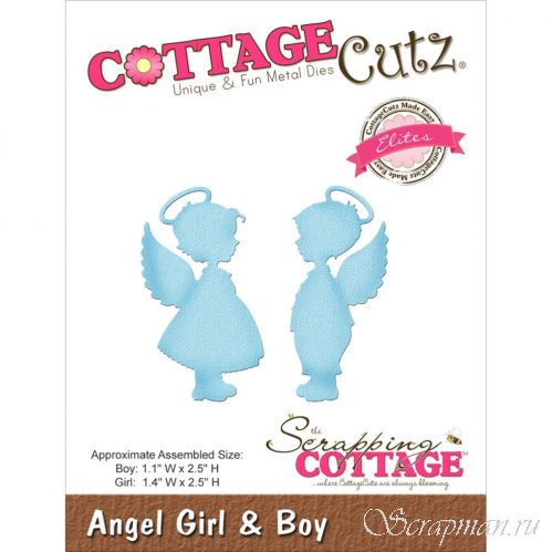 Набор ножей для вырубки Angel Girl & Boy от Cottage Cutz