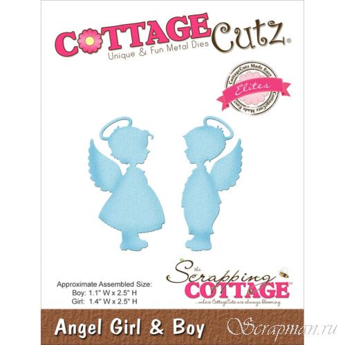 Набор ножей для вырубки Angel Girl & Boy от Cottage Cutz