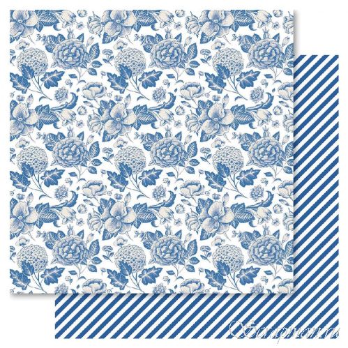 Бумага "Blue Floral" из коллекции Fusion