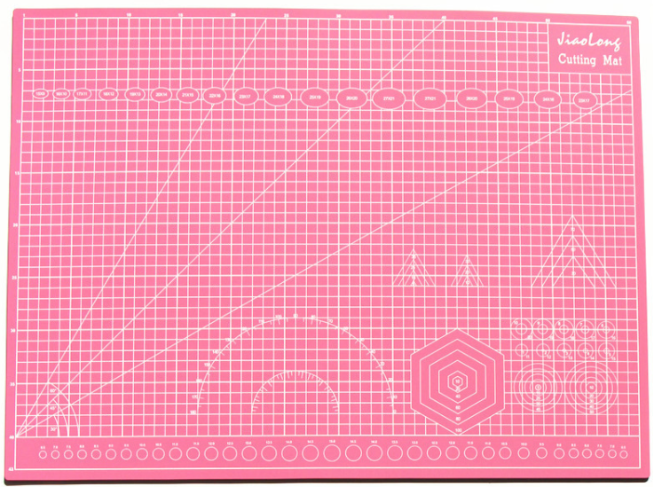 Двухсторонний коврик для резки Розовый, 45*60 cm от магазина ScrapMan.ru