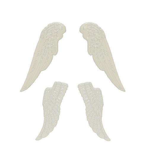 Набор металлических ангельских крыльев, белые
