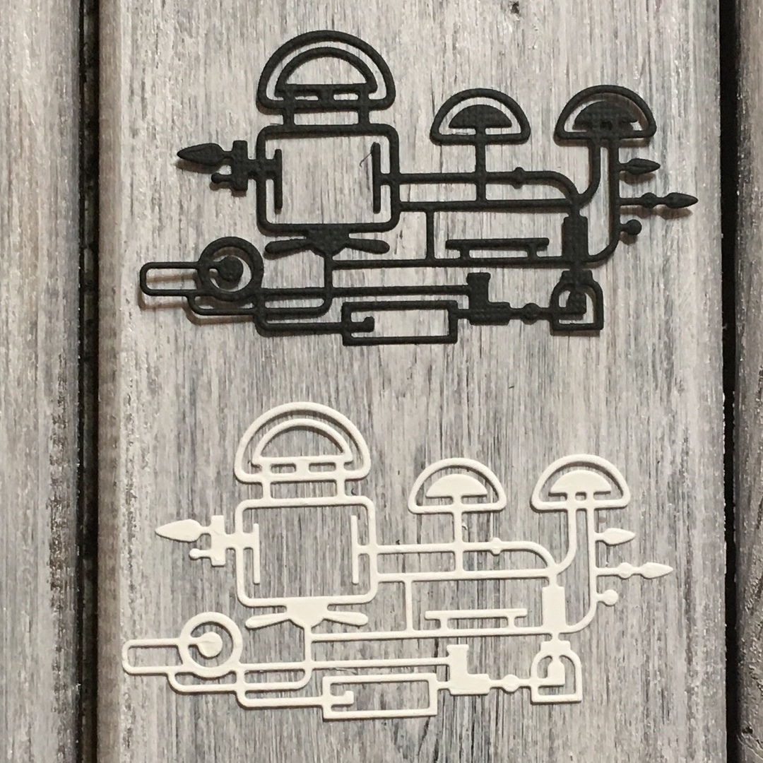 Нож Механические иллюзии- газопровод от ArtScrap