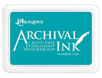 Штемпельная подушечка "Paradise Teal" Archival Ink от Ranger