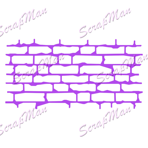 Нож "Collage Brick Wall" (Коллаж Кирпичная стена) от ScrapMan