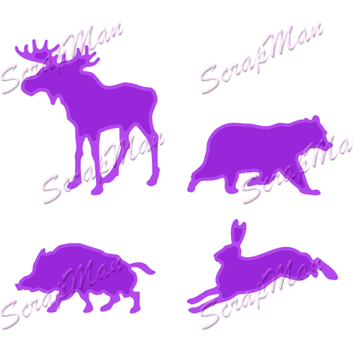 Изображение Набор ножей "Forest Animals" (Лесные звери) от ScrapMan от магазина ScrapMan.ru Набор ножей "Forest Animals" (Лесные звери) от ScrapMan от магазина ScrapMan.ru