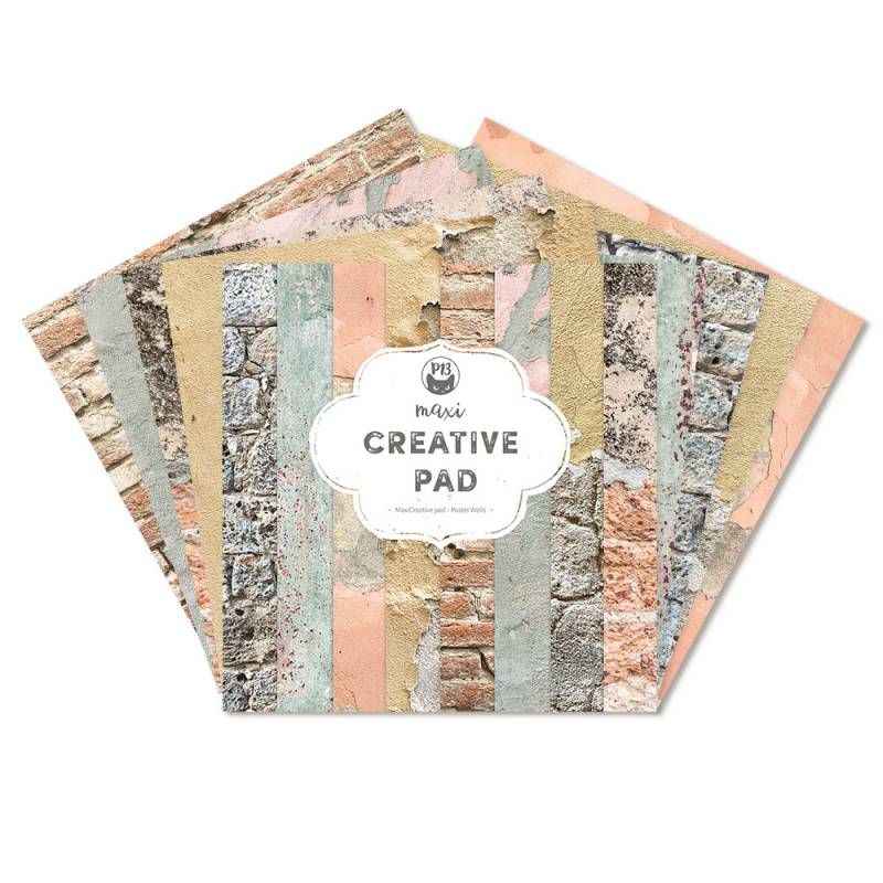 Набор бумаги Maxi Creatie Pad Pastel Walls 12 листов