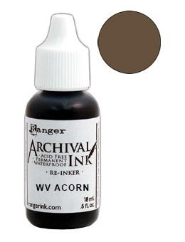 Заправка для штемпельной подушечки Archival Ink "Acorn" от Ranger