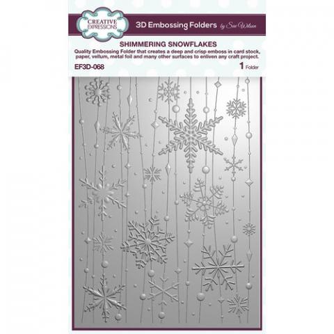Папка для тиснения "Shimmering Snowflakes" от Creative Expressions