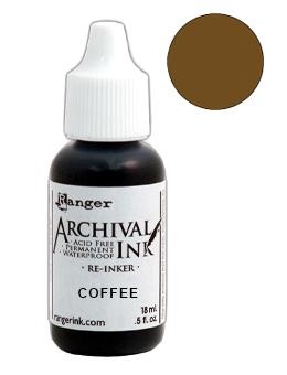 Заправка для штемпельной подушечки Archival Ink "Coffee" от Ranger