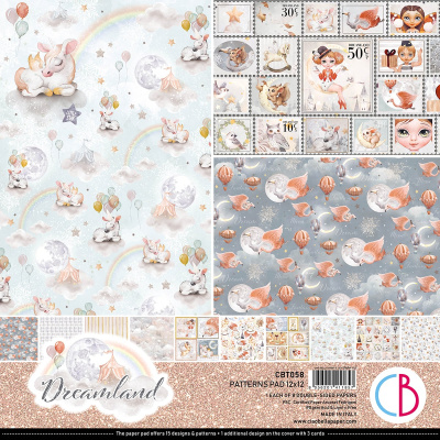 Набор фоновой бумаги DREAMLAND 8 листов 30*30см