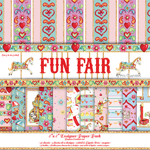 Набор бумаги "Fun Fair" 12 листов