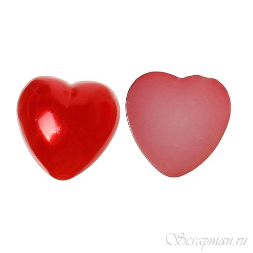 Сердечки красные, жемчужные от магазина ScrapMan.ru