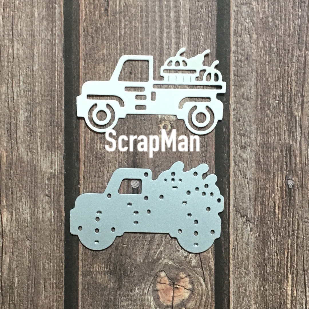 Нож для вырубки "Авто с урожаем" от ScrapMan