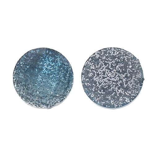 Набор граненых камушков, цвет серо-синий