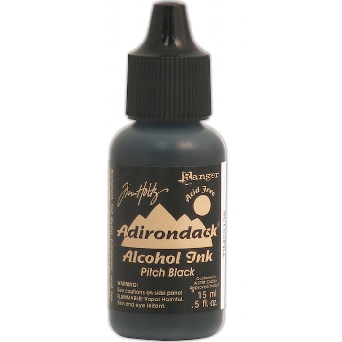 Чернила Alcohol Ink цвет Pitch Black от Tim Holtz