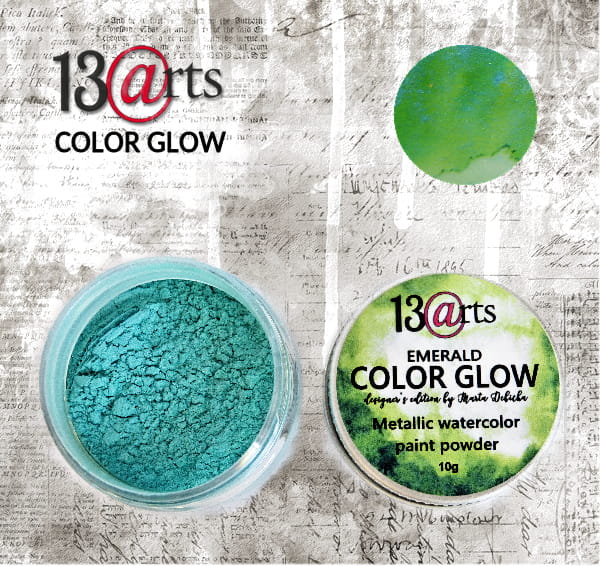 Сухая краска Color Glow Emerald 10гр