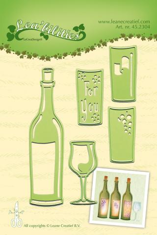 Набор ножей "Wine bottle & glass" от Leane Creatief