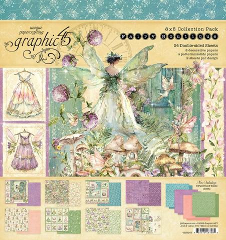 Набор бумаги из коллекции "Fairy Boutique " 12 листов 20*20см