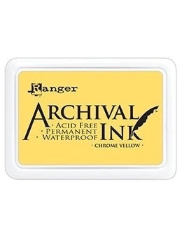Штемпельная подушечка "Chrome Yellow" Archival Ink от Ranger