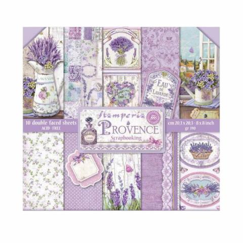 Набор бумаги Прованс "Provence" 10 листов + бонус от Stamperia 