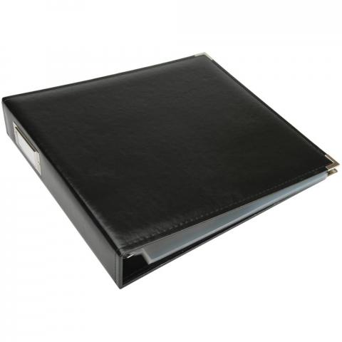 Альбом кожаный We R Classic Leather D-Ring Album, цвет Черный 