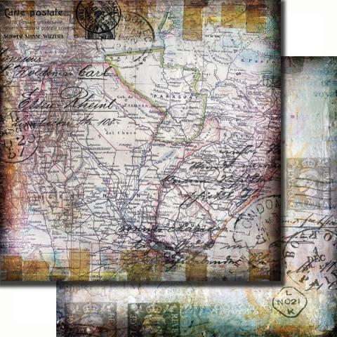 Бумага "Carte Postale" из коллекции "Butterfly Effect"
