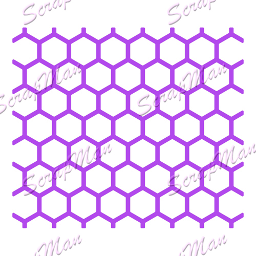 Нож "Collage Honeycomb" (Коллаж соты) от ScrapMan