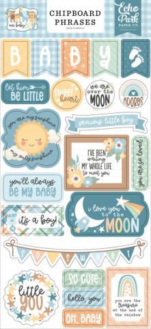 Набор чипборда "Phrases" из коллекции "Our Baby Boy"