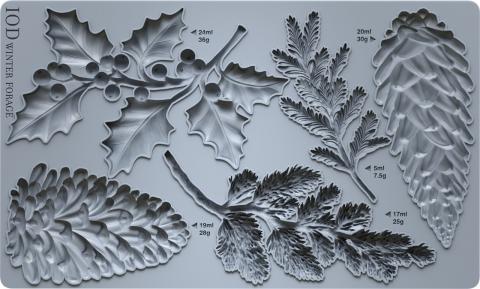 Набор молдов "WINTER FORAGE" Iron Orchid Designs