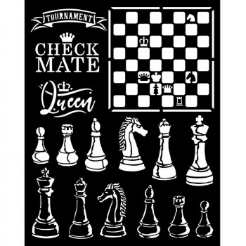 Трафарет "Alice Check Mate" от Stamperia