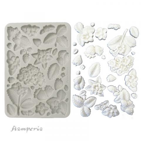 Молд силиконовый HIDDEN GROVE Strawberries Stamperia 